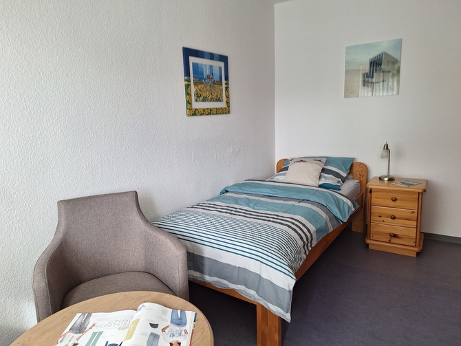 Ferienwohnung in Dahme - Petra - Schlafzimmer 2 mit Sitzecke