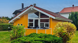 Ferienhaus in Pelzerhaken - Am Waldrand Haus D - Außenansicht mit großer Terrasse