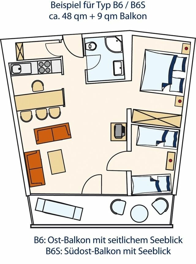 Ferienwohnung in Grömitz - STRANDIDYLL, 118 - Typ B6S - Bild 18