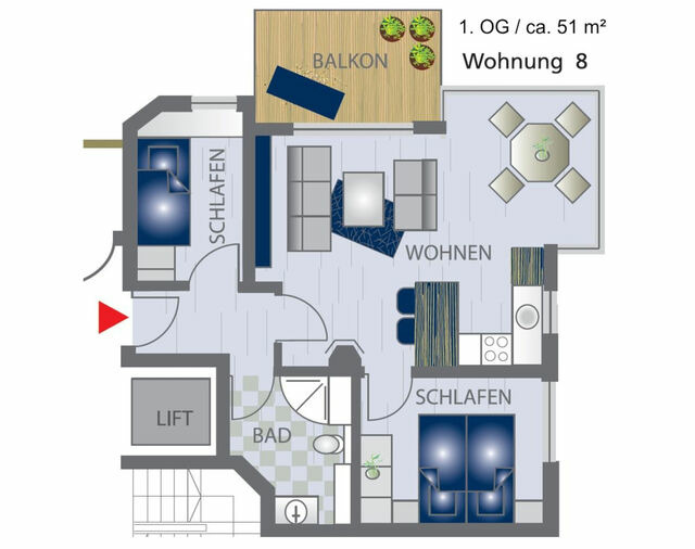 Ferienwohnung in Großenbrode - Meerblick 8 - Großenbrode - Bild 23