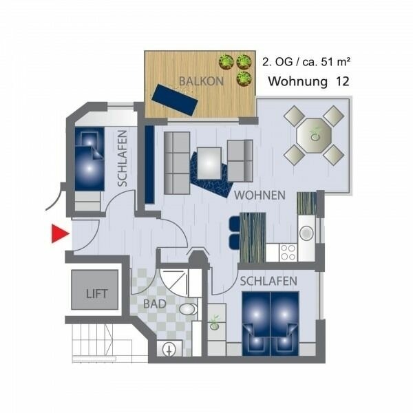 Ferienwohnung in Großenbrode - Meerblick 12 - Großenbrode - Bild 18