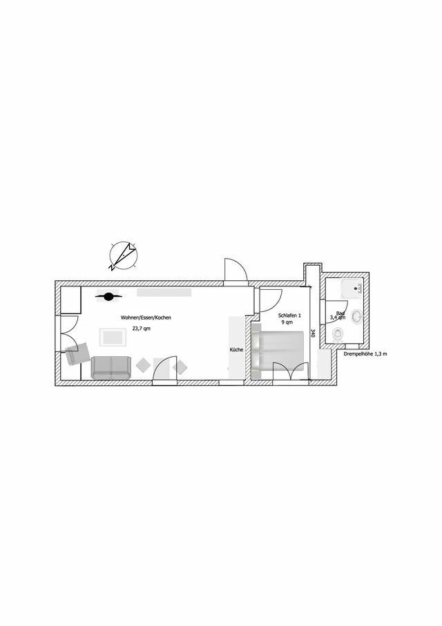 Ferienwohnung in Grömitz - Haus Seepferdchen - Whg. 8 - Bild 6